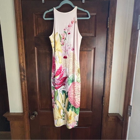 TED BAKER LONDON Floral Tropical Print
Sleeveless Midi Dress Size 1 (US 2-4) - Picture 3 of 10